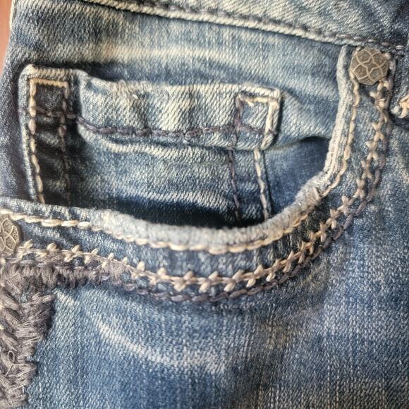 Silver Jeans Suki Women’s Size 14/31 Mid Slim Bootcut Medium Wash Denim Western - Picture 5 of 14
